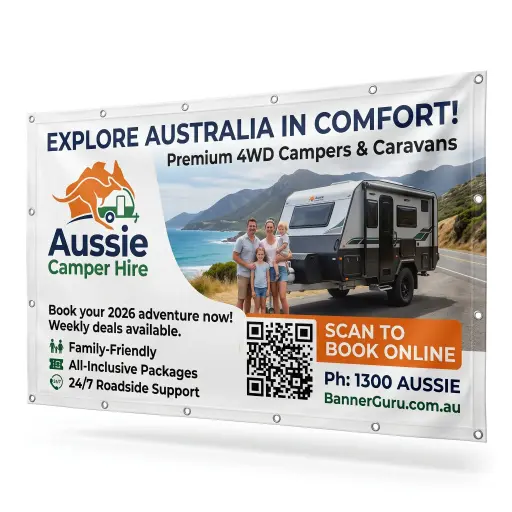 Vinyl Banner with eyelets - 2000x2000mm  